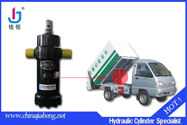 Single-acting hydraulic cylinder for garbage truck