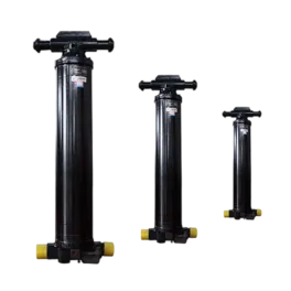 Which industries commonly use telescopic hydraulic cylinders?