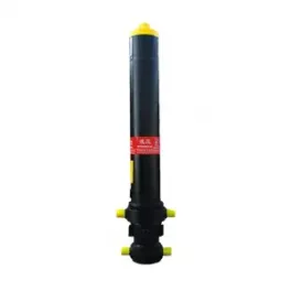 Where is the bleeder valve on a hydraulic cylinder?