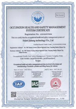 Occupation Health and Safety Management System Certificate