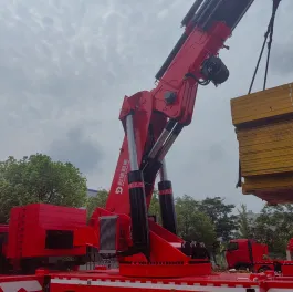 Jiaheng Main Luffing Cylinder Powers HBQZ SQ8200ZB5 Knuckle Boom Truck‑Mounted Crane for Heavy‑Duty Lifting Operations